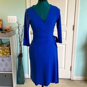 Jersey wrapped dress